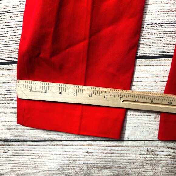 Spanx Crop Pants Womens Size XS True Red Pull On Polished Kick Flare 20367R NWT - Picture 8 of 13